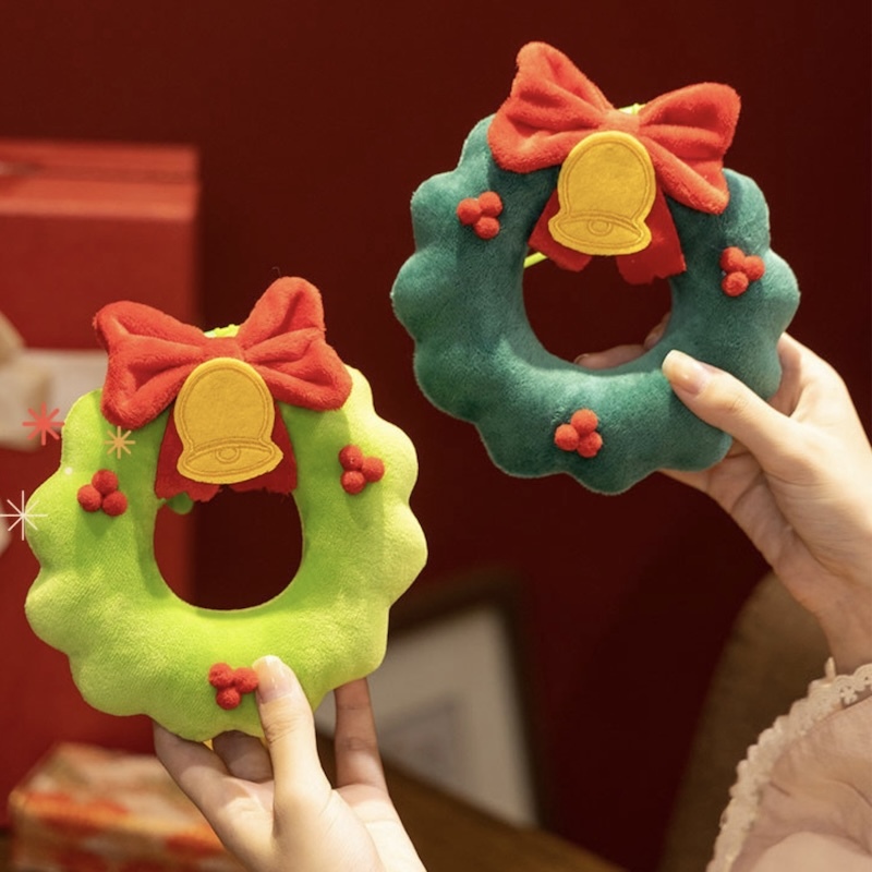 《11305》聖誕節花圈吊飾/15cm