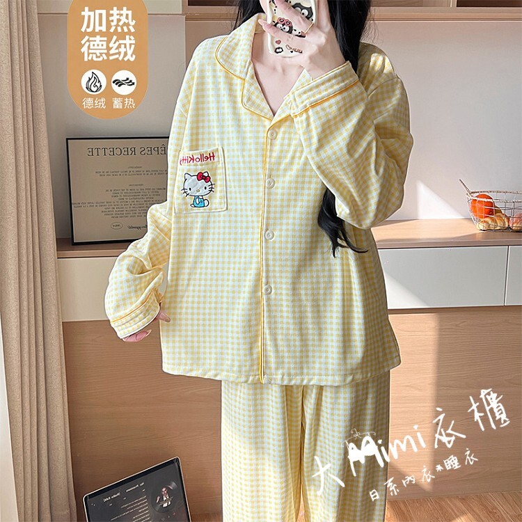 Kitty貓刷毛德絨居家服