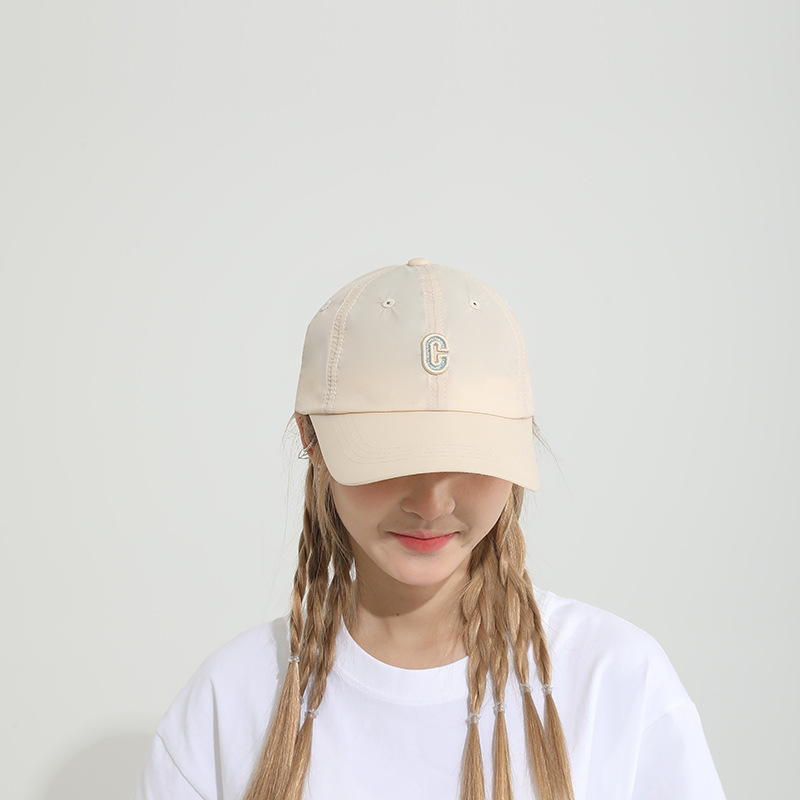 Lightweight Quick-Dry Letter C Cap