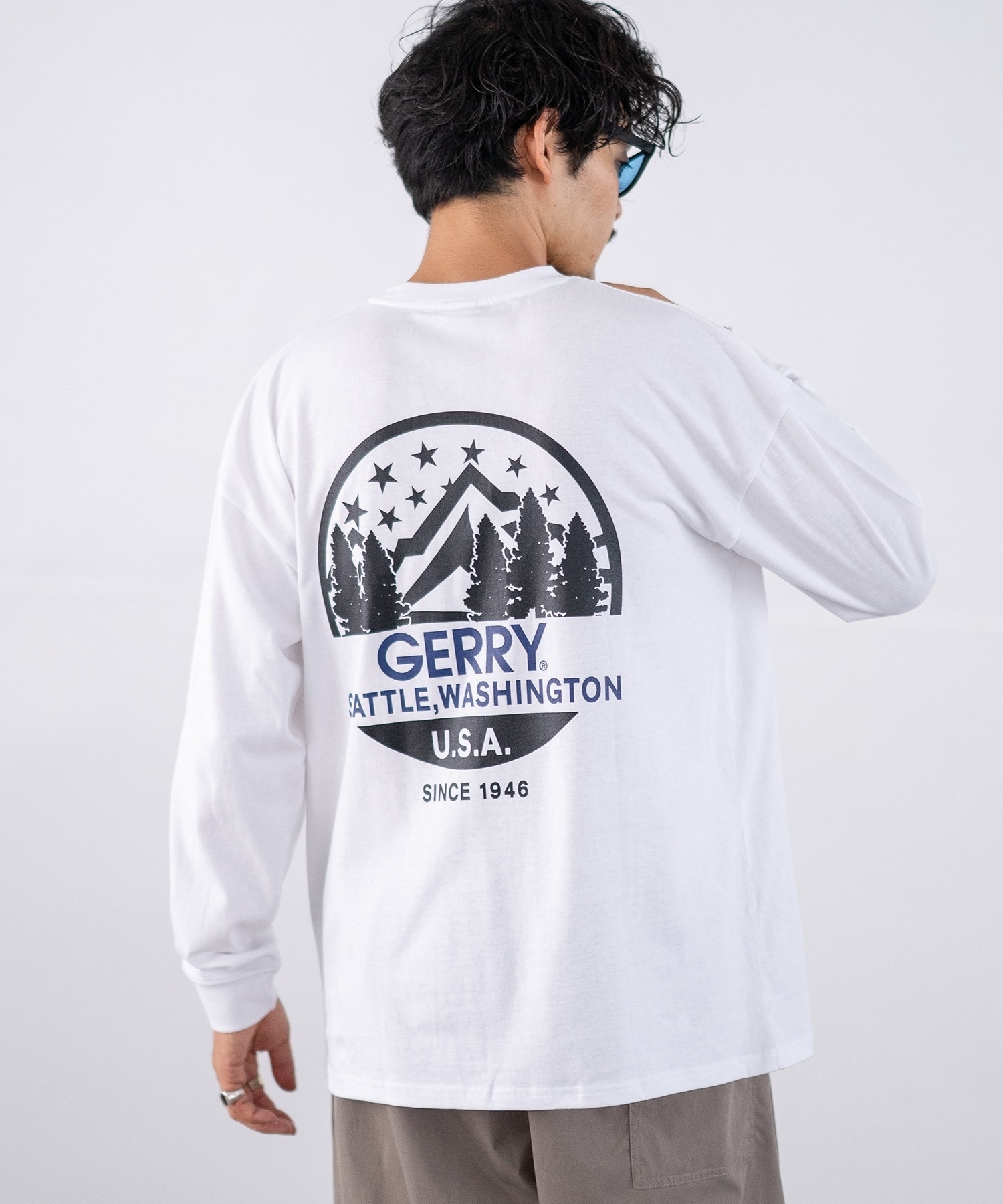 GERRY / Round Logo Ls Tee