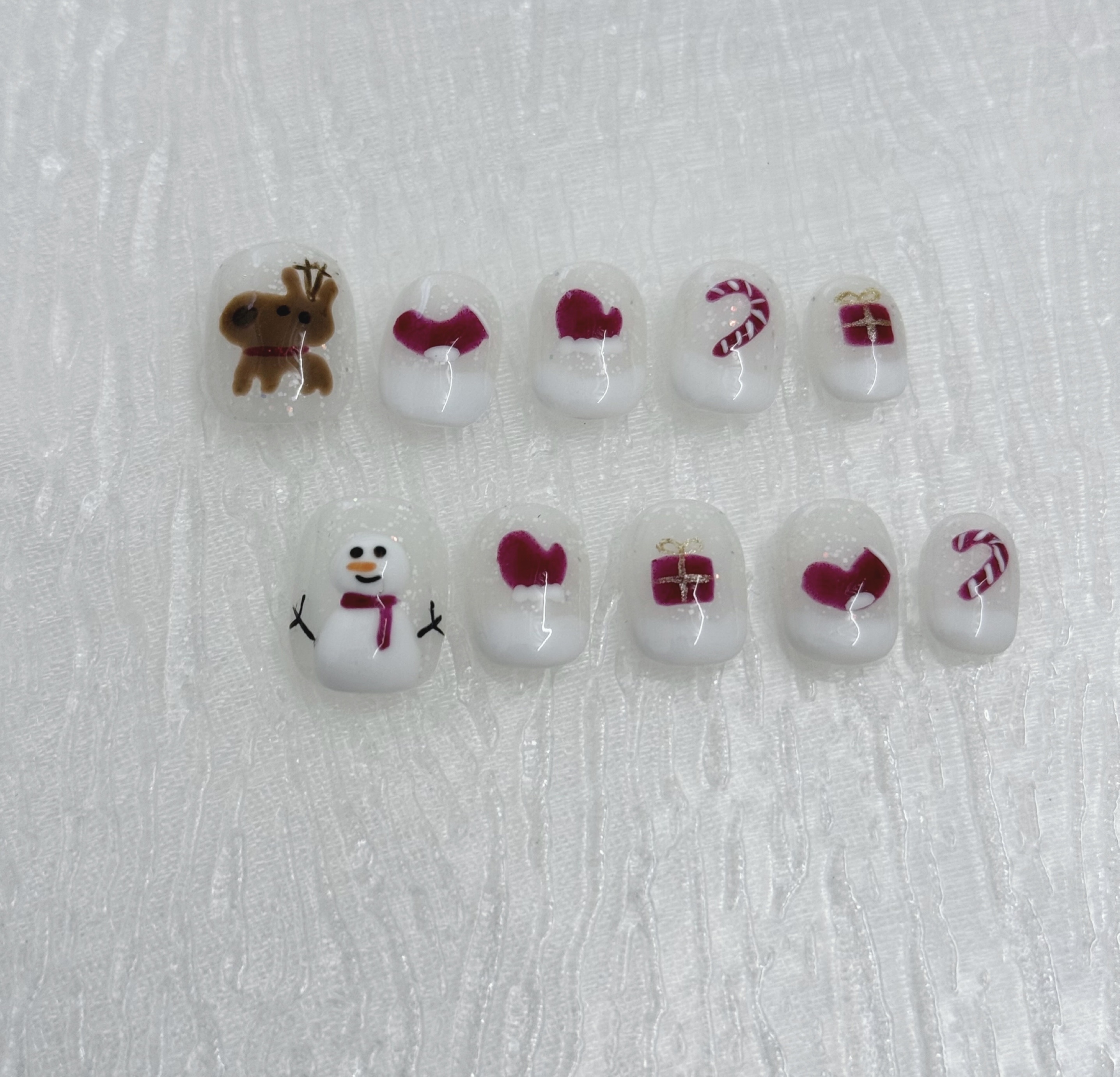 聖誕款式-雪地雪人雪鹿