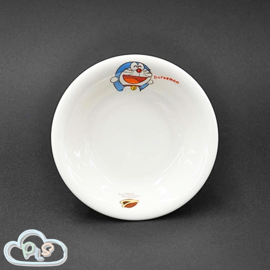現貨 陶瓷兒童水果圓盤 多啦A夢 白色 #22877-1