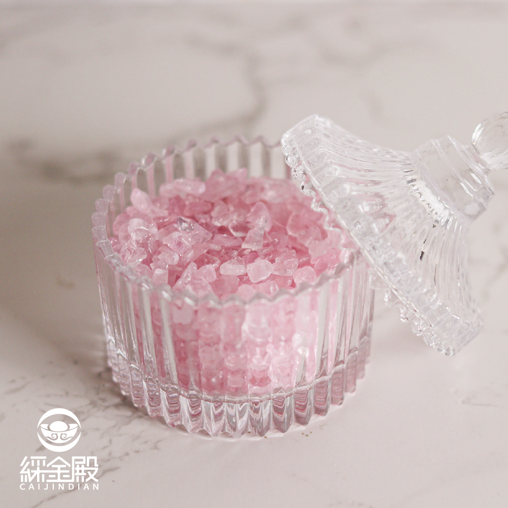 水晶消磁淨化消磁碗-粉水晶｜晶石｜水晶消磁盒｜補充能量｜消除負能量【綵金殿】