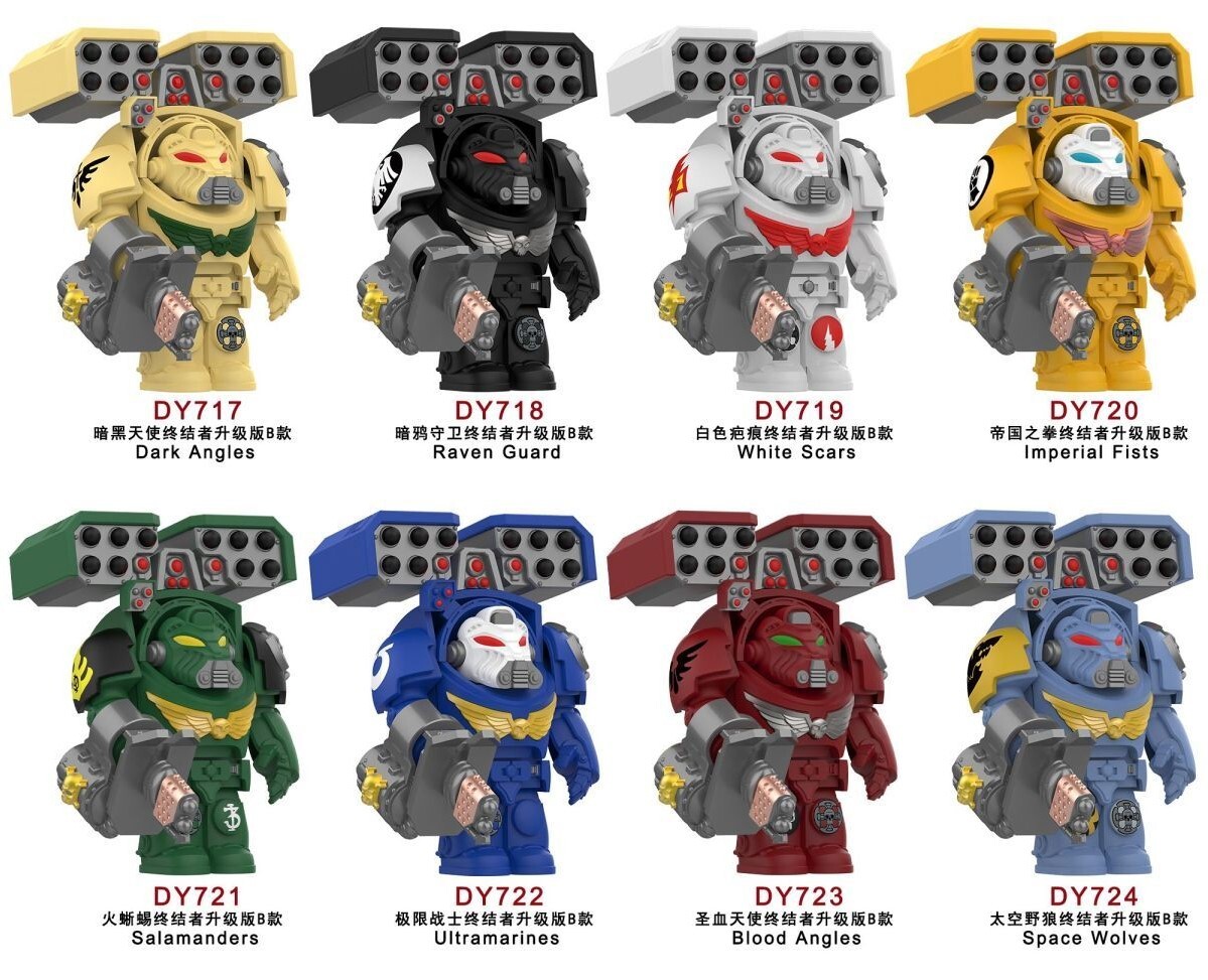 Warhammer 40K Custom Minifigures fit Lego DY717-DY723