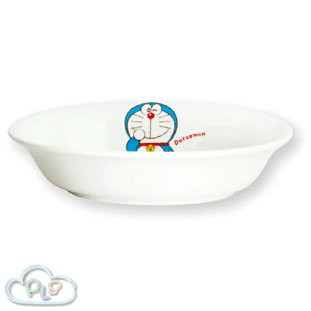 現貨 陶瓷兒童咖哩圓盤 多啦A夢 白色 #22878-1