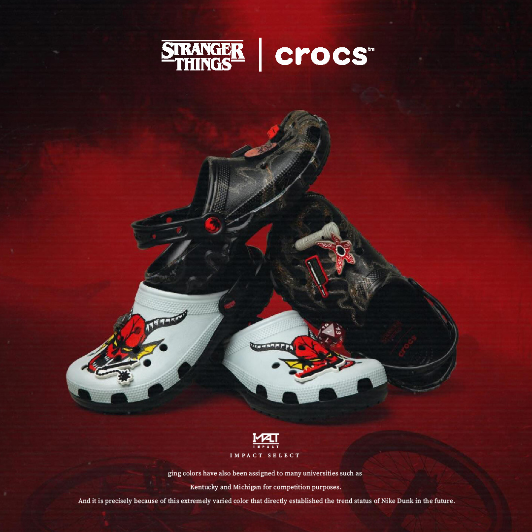 怪奇物語 X Crocs Classic Clog 地獄火俱樂部 顛倒世界 兩款