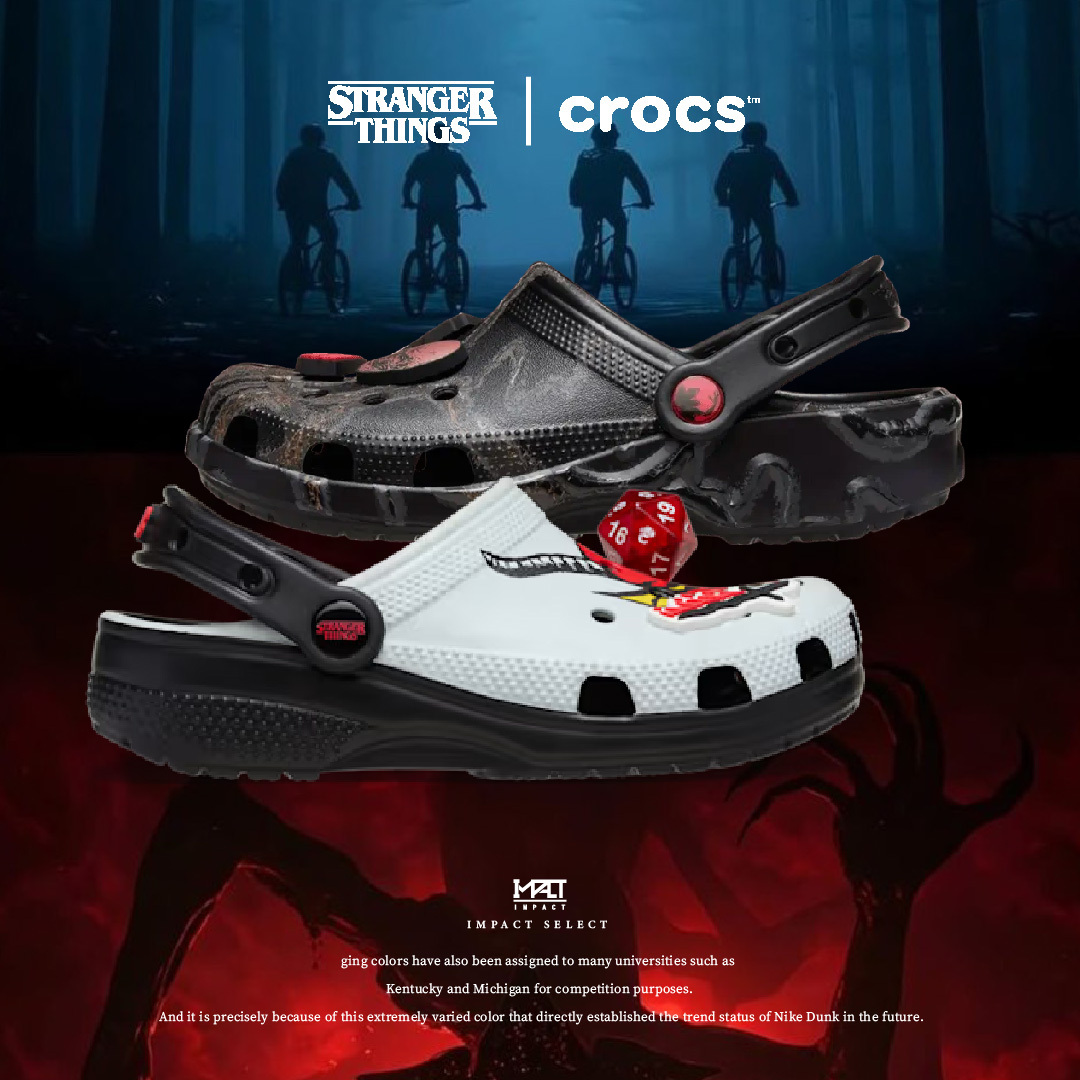 怪奇物語 X Crocs Classic Clog 地獄火俱樂部 顛倒世界 兩款