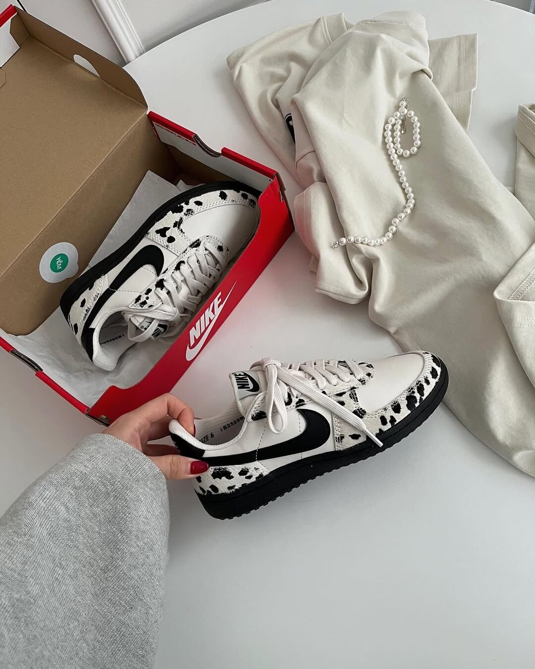 Nike Field General 82 國外限定 乳牛紋 黑白 薄底 復古鞋 IB2323-001