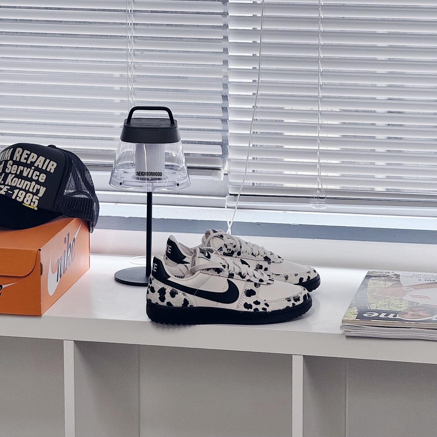 Nike Field General 82 國外限定 乳牛紋 黑白 薄底 復古鞋 IB2323-001