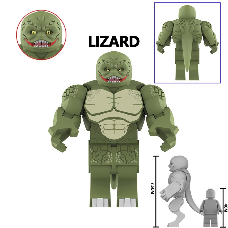 Lizard Custom Minifigures BigFigs Fit Lego (7CM) AF353