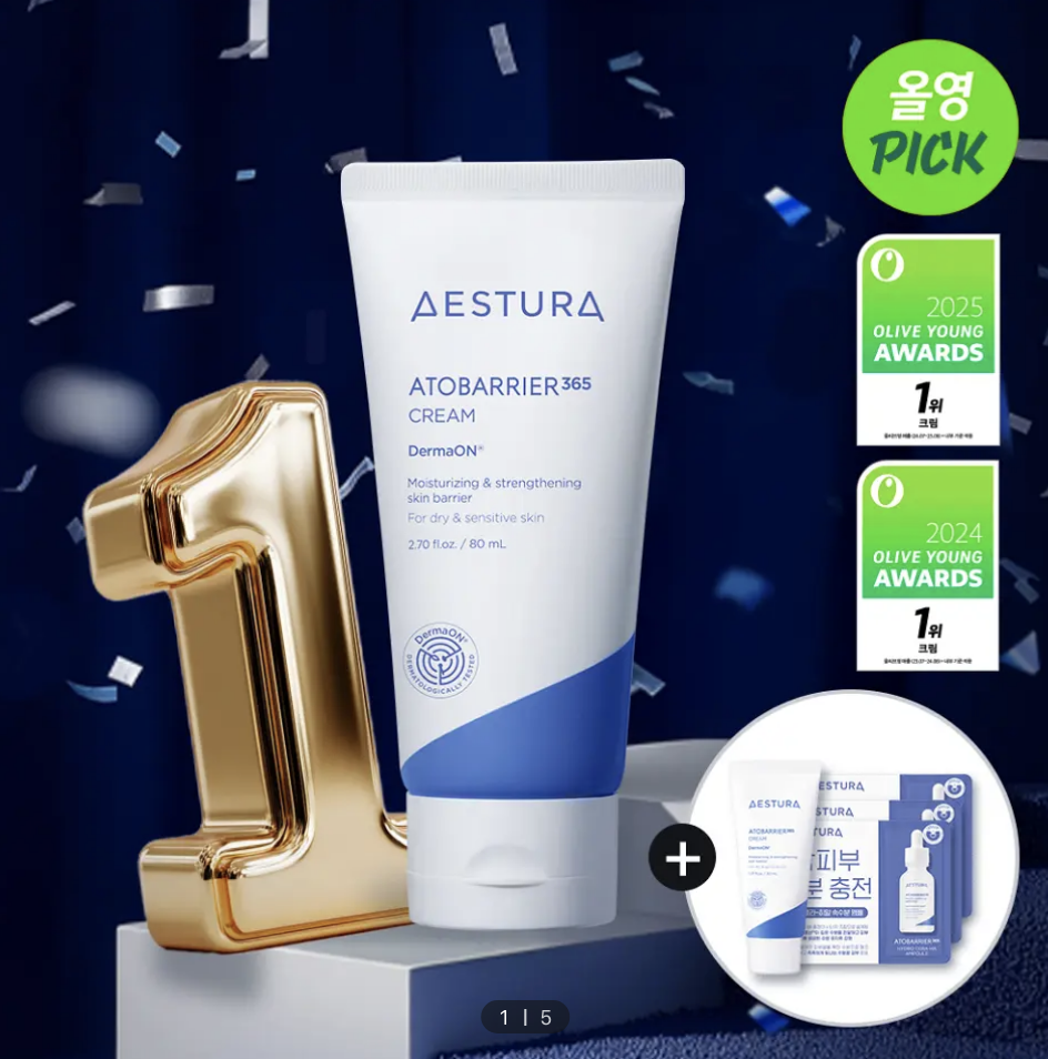 [30/11 - 30/12] AESTURA ATOBARRIER 365 Cream 80ml [Olive Young 2025 Awards Planning Set]