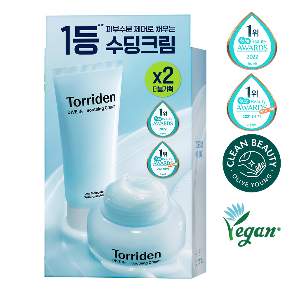 [Only 01/12] Torriden DIVE-IN Soothing Cream 100ml [Olive Young Double Planning Set]