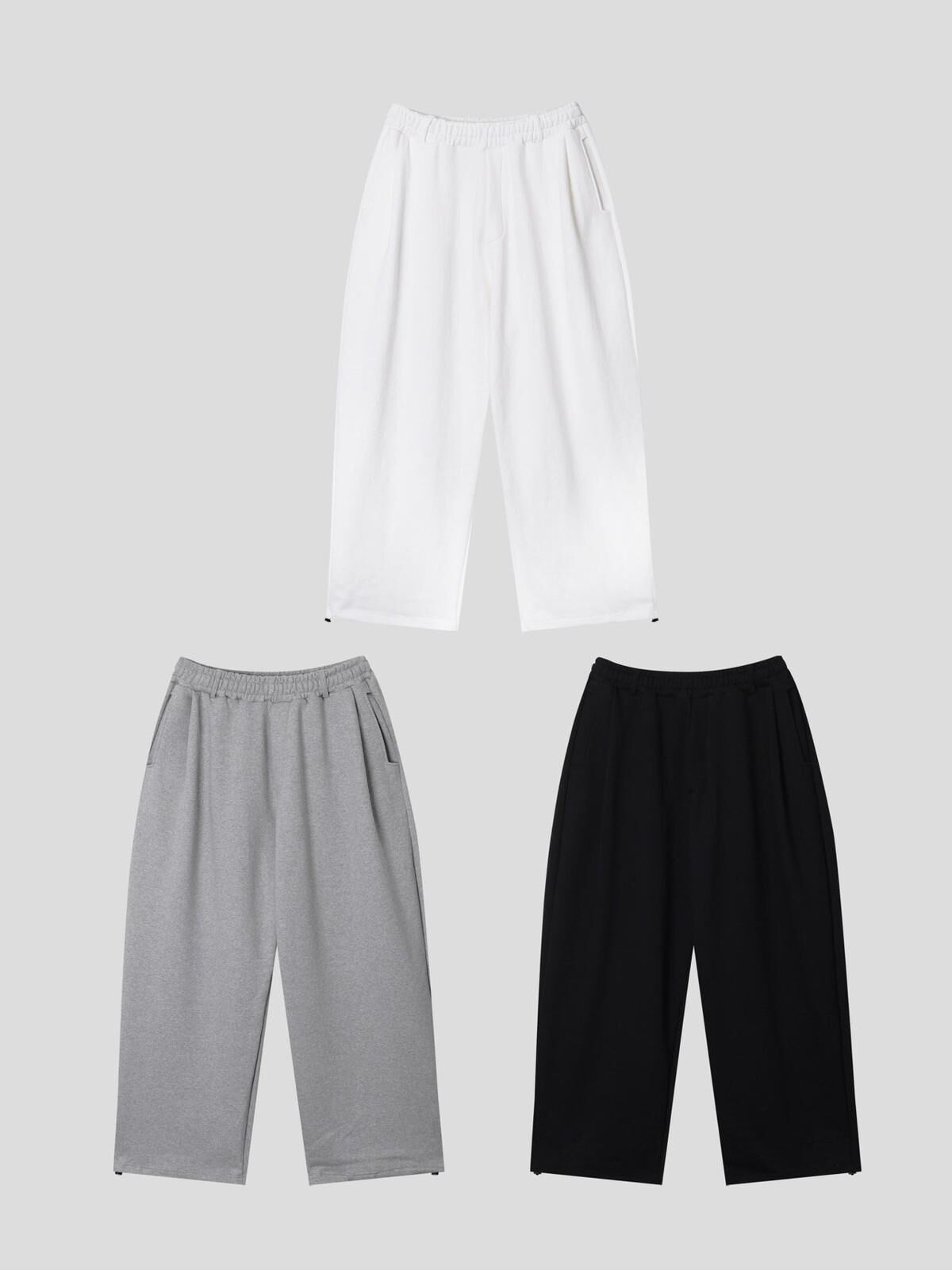 淨色可束腳運動褲 P3218