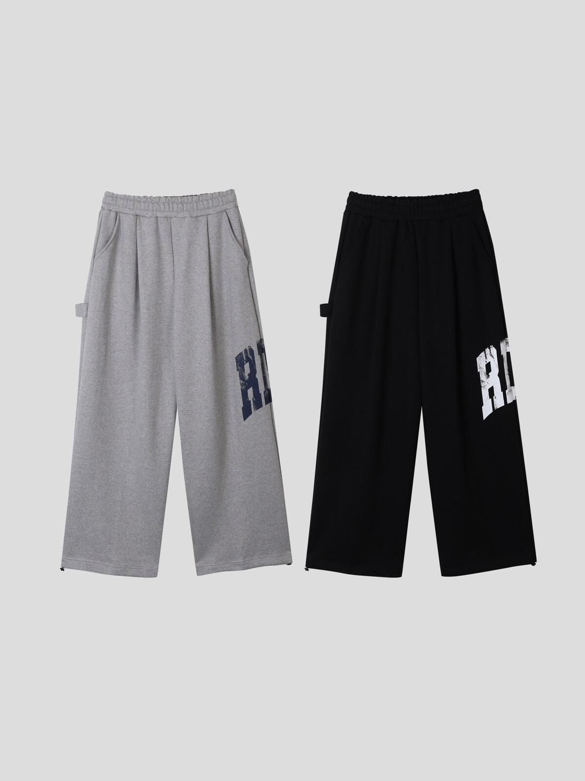 英文字可束腳運動褲 P3219