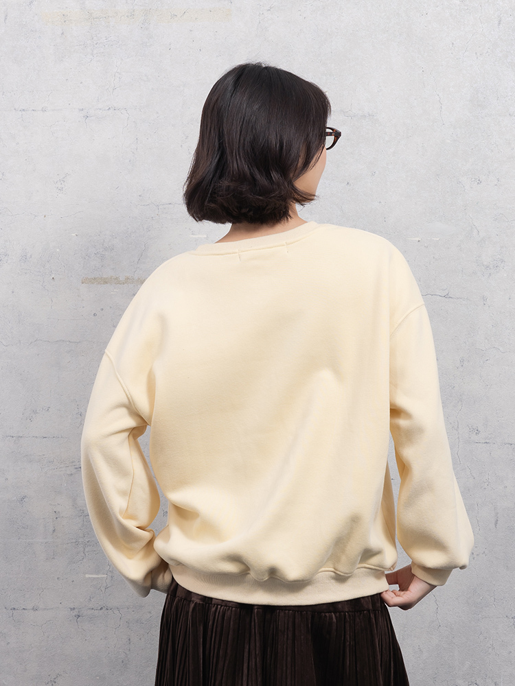 吐司印花刷絨衛衣/大學T PizzaCutFive PCF253408071