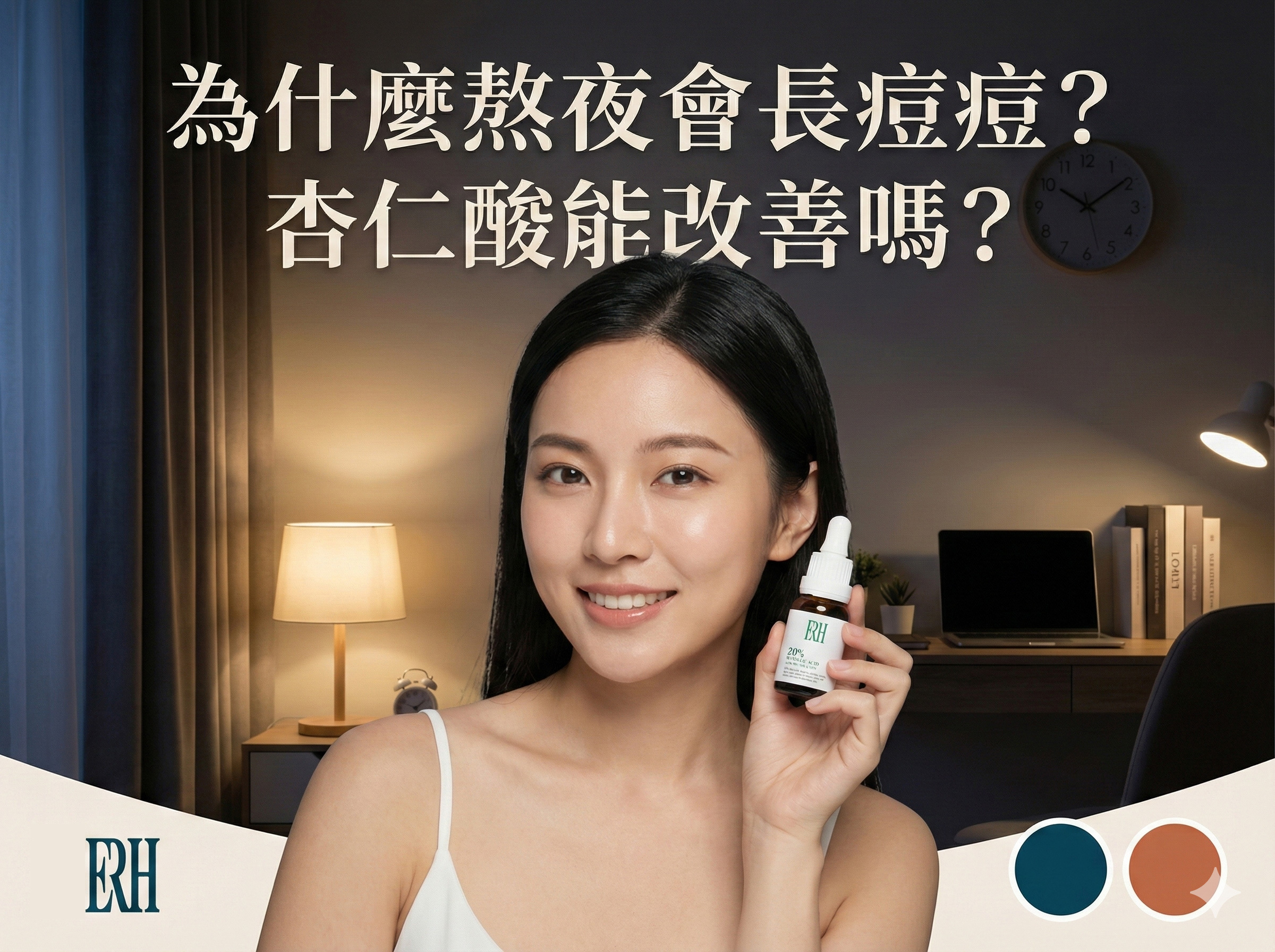 為什麼熬夜會長痘痘？杏仁酸能改善嗎？