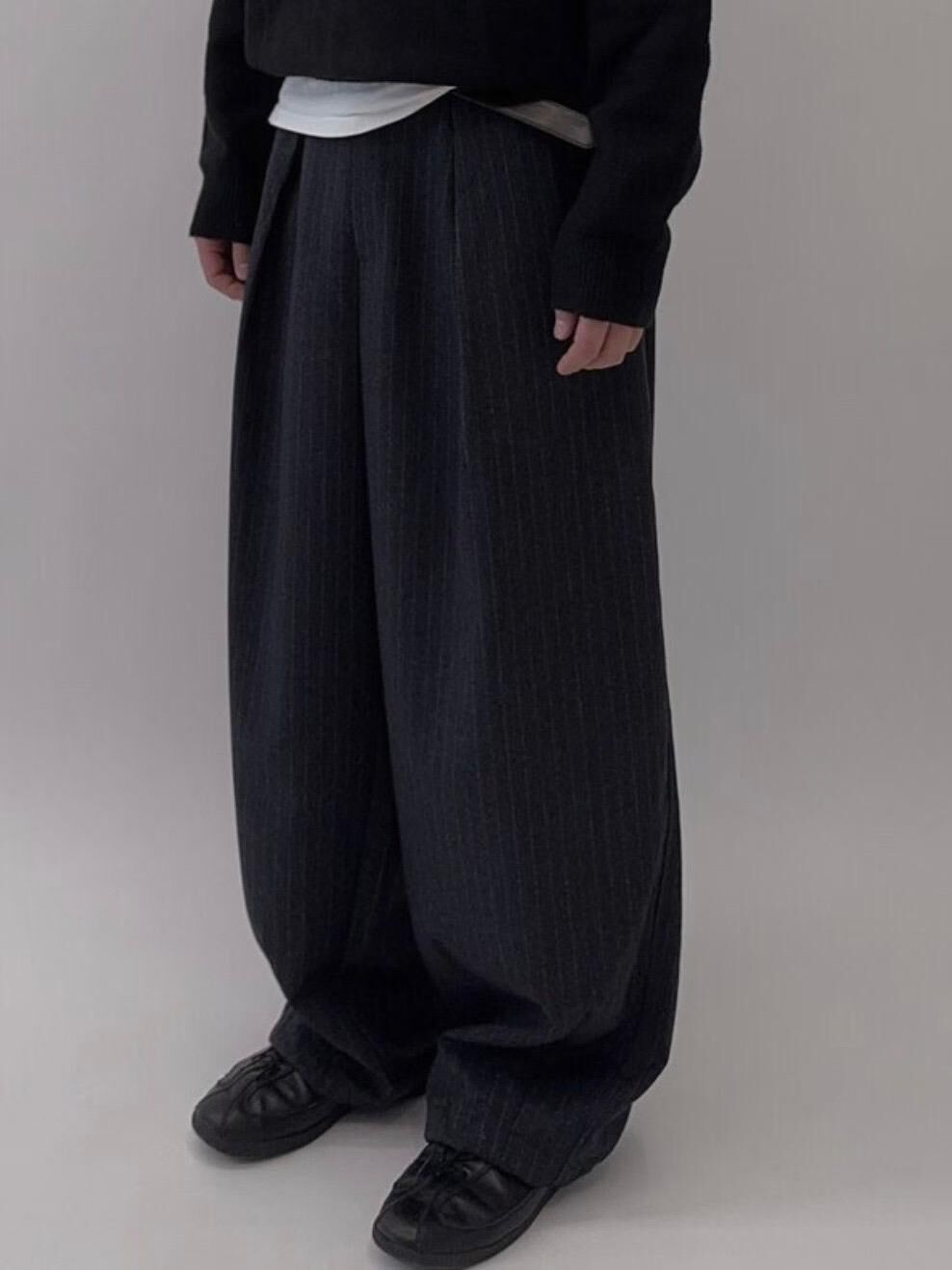 直紋鬆身褲 P3133