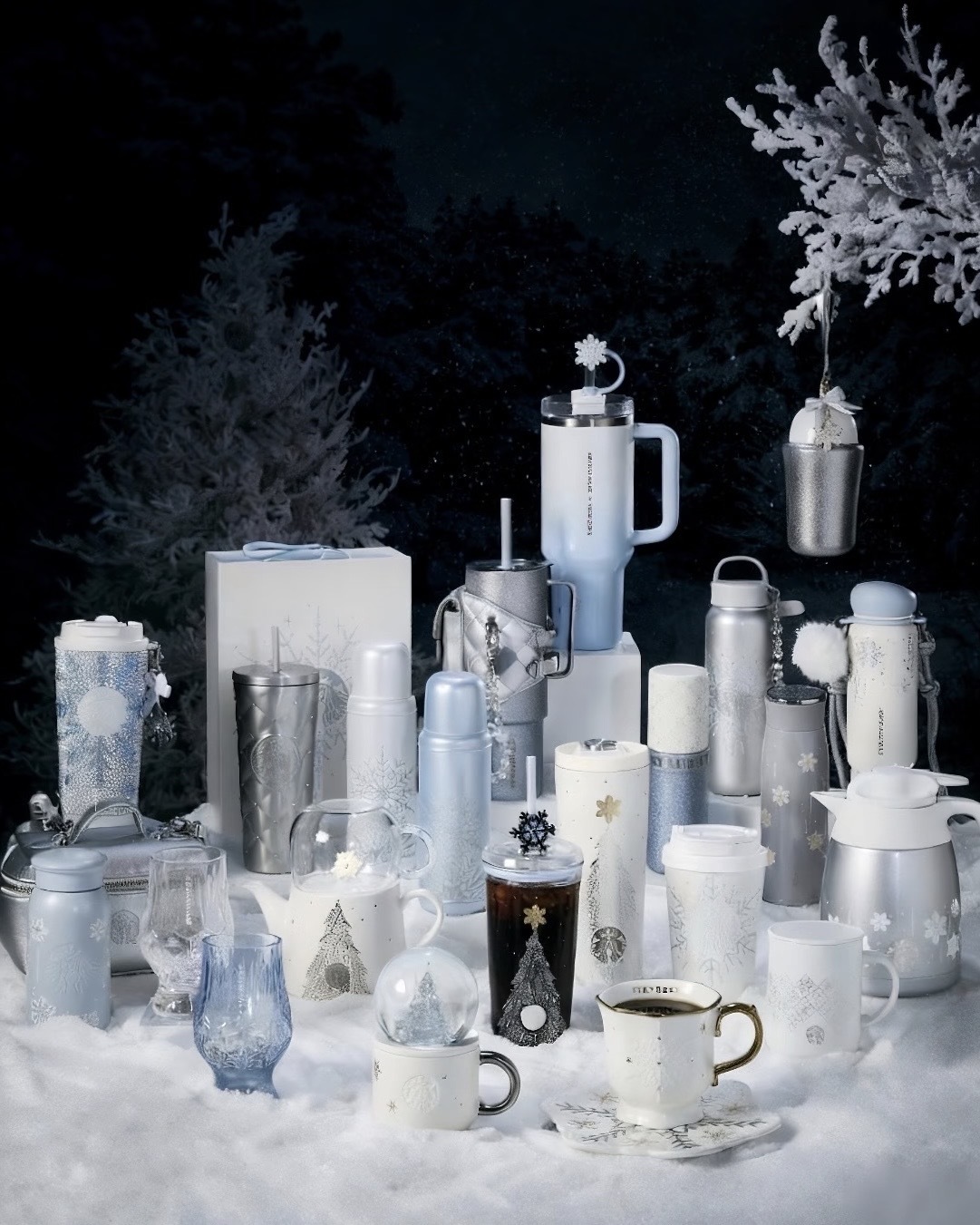 Starbucks 星巴克 雪耀奇境系列 雪花 隨行杯 吸管杯 禮盒 馬克杯 水晶球 共18款