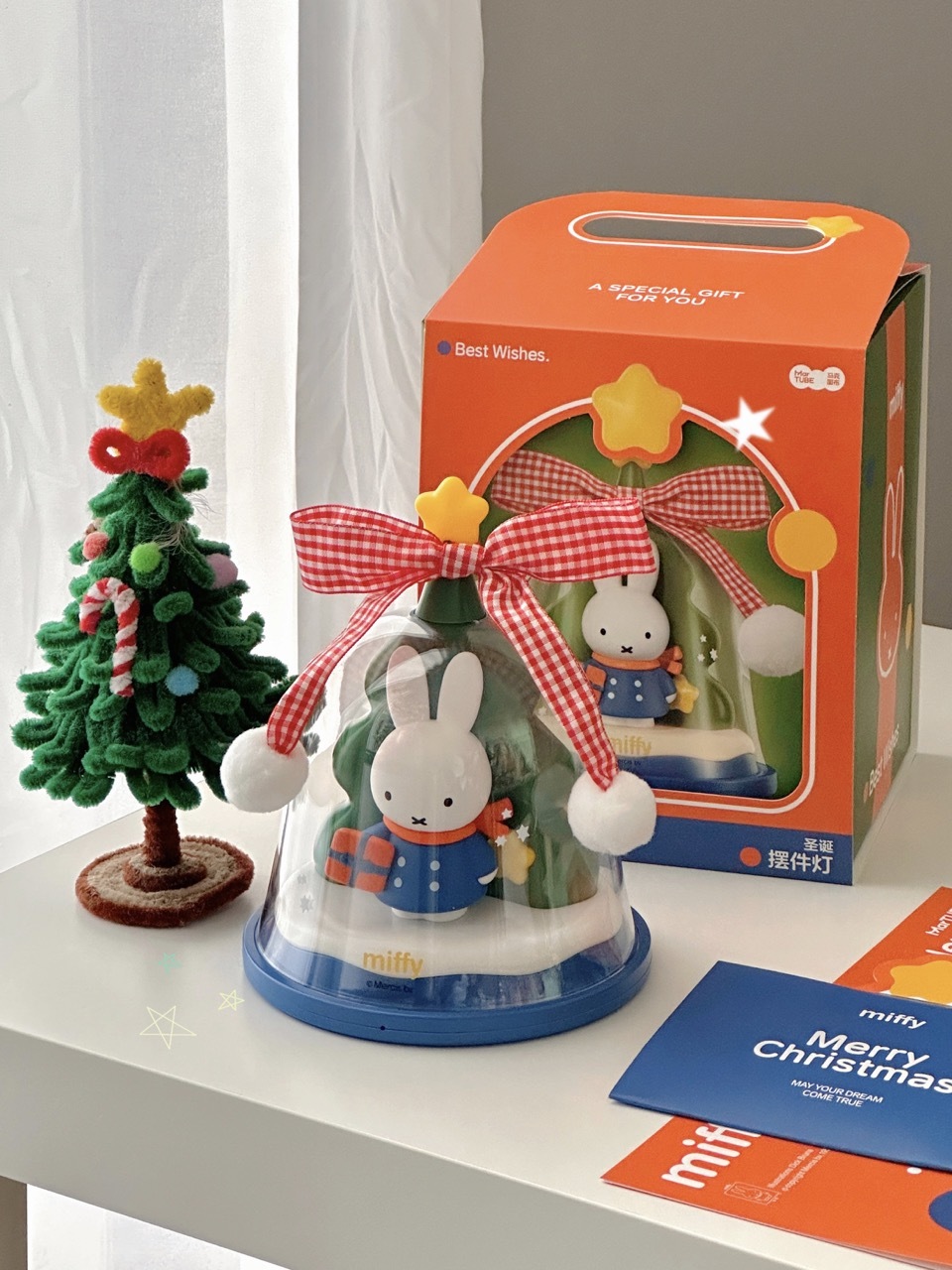 miffy 米菲兔 許願鈴組合 聖誕樹 鈴鐺 許願燈 敲敲燈 星星棒 年曆 禮盒 擺設 / 預購