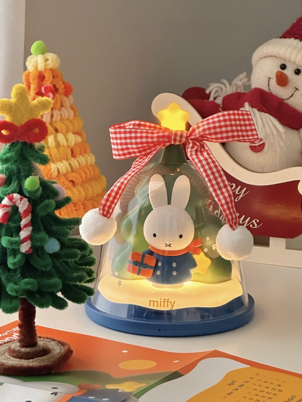 miffy 米菲兔 許願鈴組合 聖誕樹 鈴鐺 許願燈 敲敲燈 星星棒 年曆 禮盒 擺設 / 預購