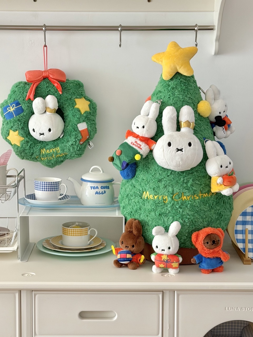 miffy 米菲兔 聖誕系列 聖誕樹造型 玩偶 聖誕花圈 擺設 / 預購