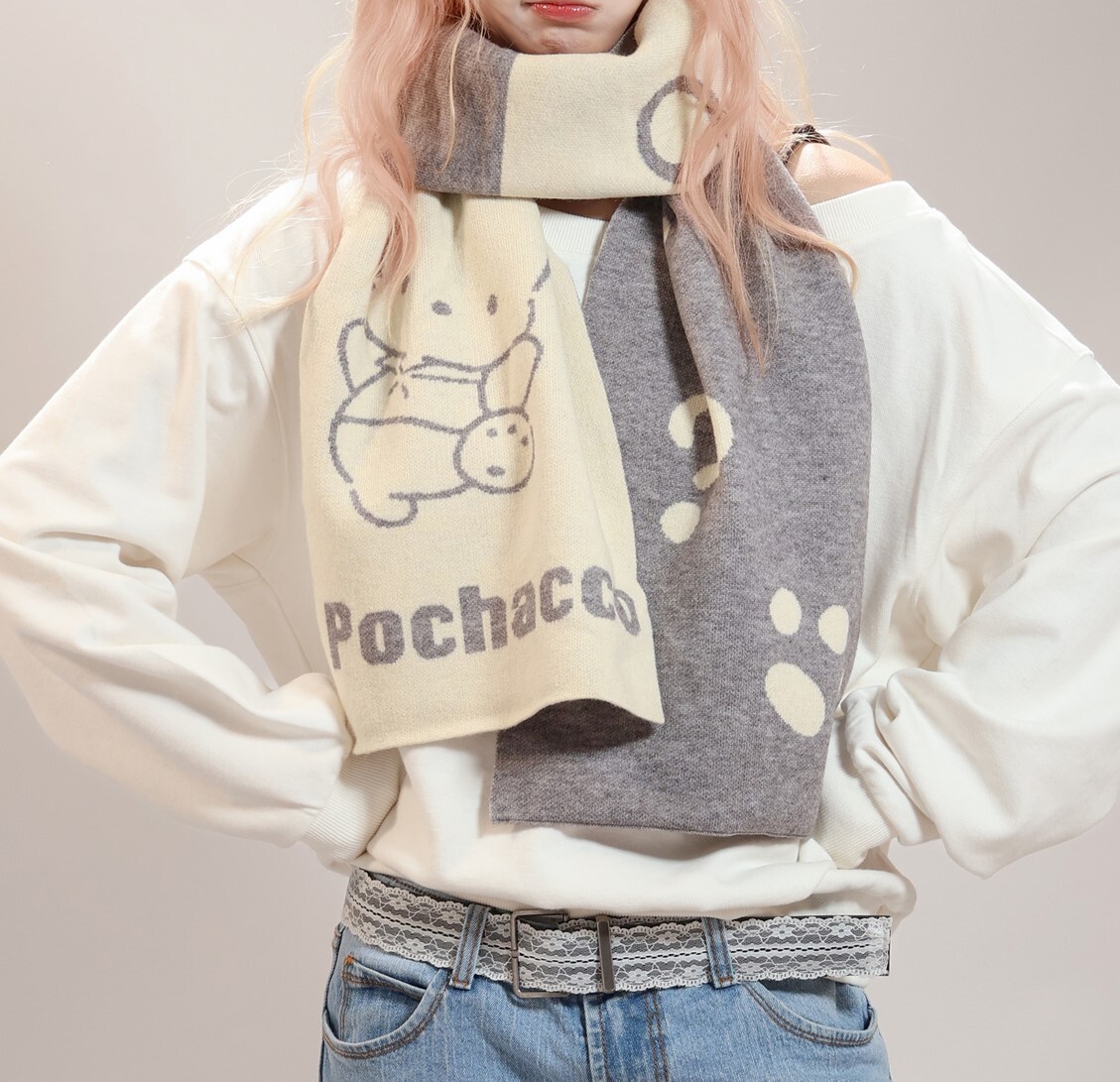 Sanrio PC狗|成人針織圍巾 頸巾