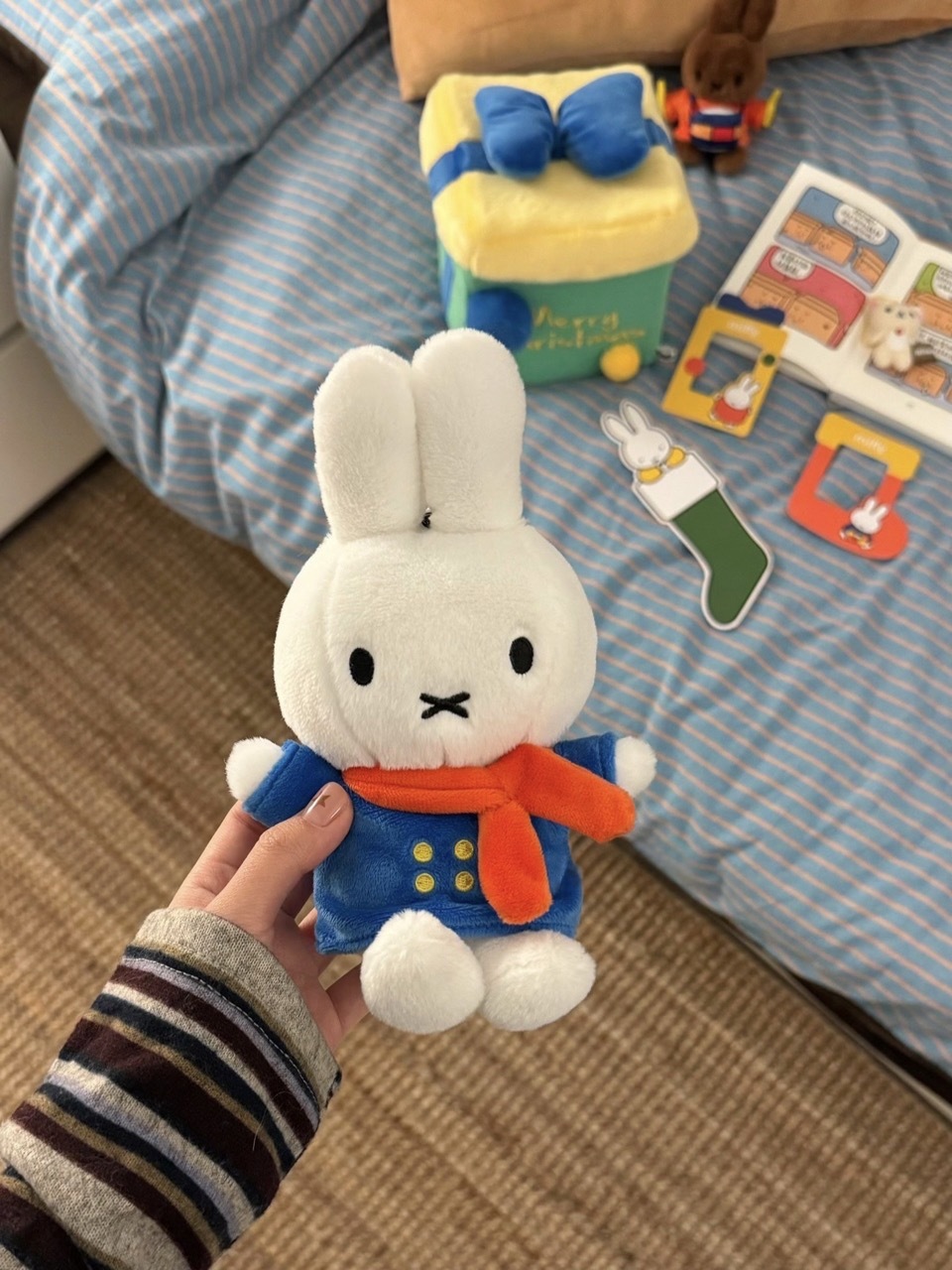 miffy 米菲兔 聖誕系列 禮物盒 收納盒 玩具 玩偶 / 預購
