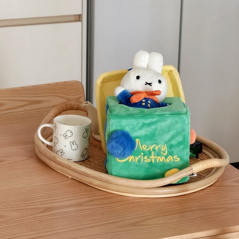 miffy 米菲兔 聖誕系列 禮物盒 收納盒 玩具 玩偶 / 預購