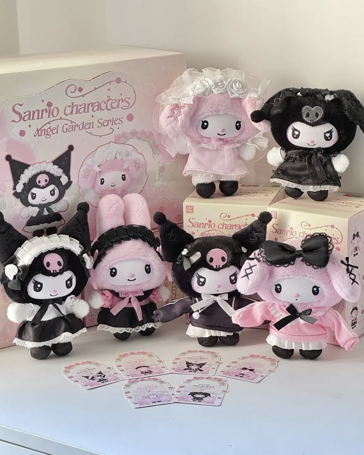 <正版授權>三麗鷗 SANRIO 天使花園系列 盲盒 美樂蒂 酷洛米 搪膠 毛絨 吊飾 娃娃