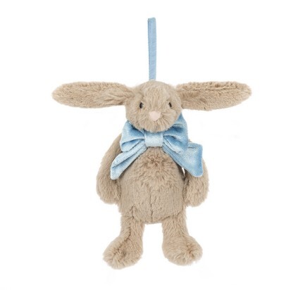 JELLYCAT 聖誕賓尼兔掛飾 Bashful Beige Bunny Decoration