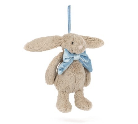 JELLYCAT 聖誕賓尼兔掛飾 Bashful Beige Bunny Decoration