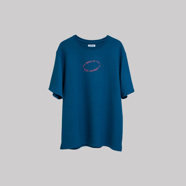 Hutch Not A Cotton Tee TS003-23-BLU 男 T恤 上衣 休閒短袖 藍