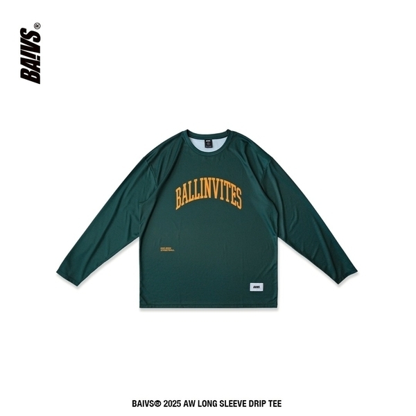 Baivs Long Drip Tech Tee BLT4110G 男 球參 長袖上衣 休閒長袖 機能 排汗 森林綠