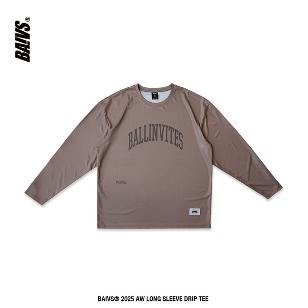 Baivs Long Drip Tech Tee BLT4112C 男 球參 長袖上衣 休閒長袖 機能 排汗 摩卡棕