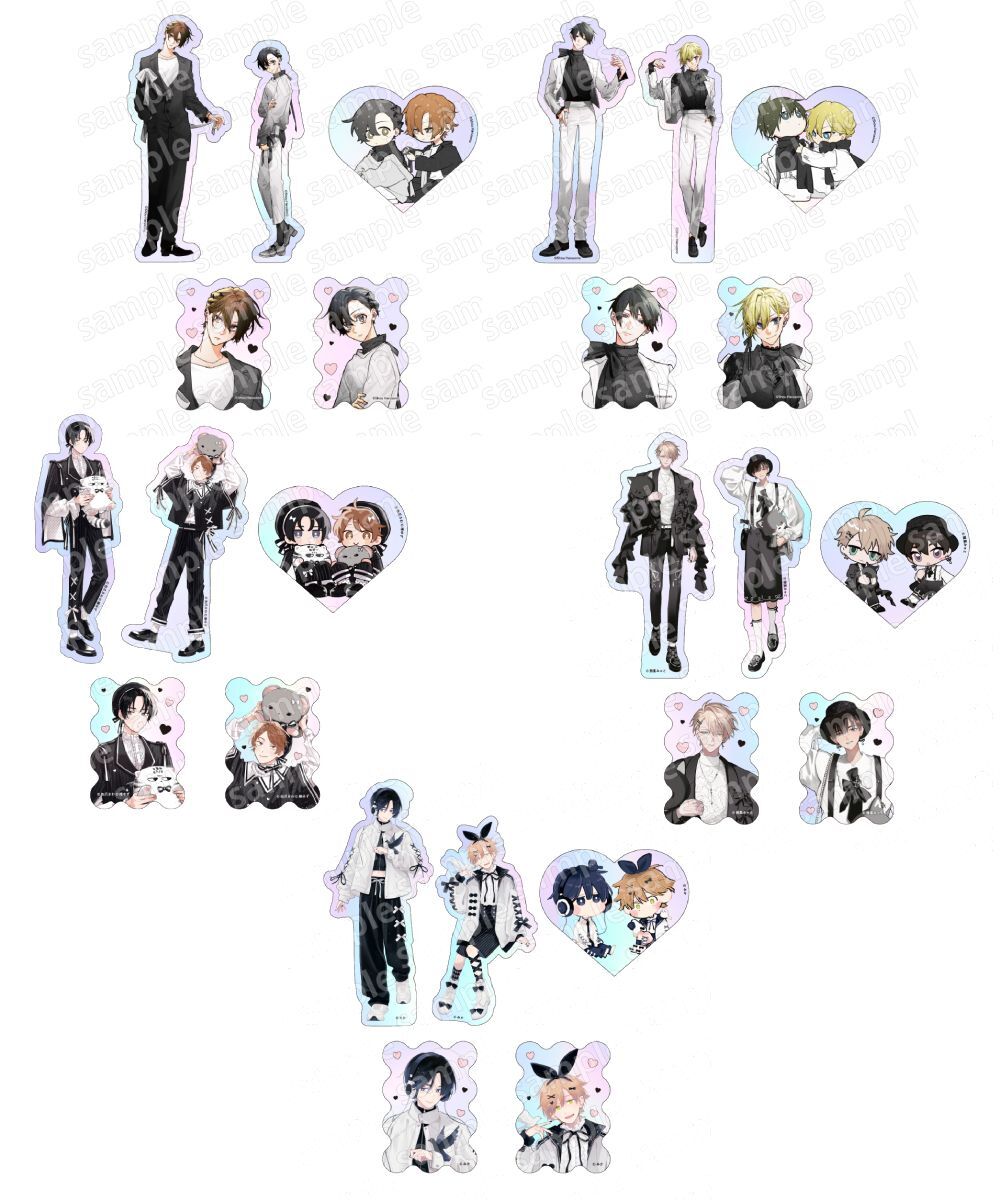 預購-極光貼紙套組 系列 BLACK&PINK ver.【日本進口精品】