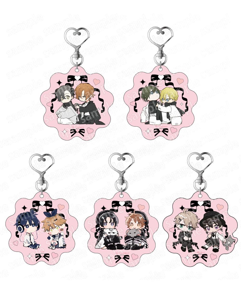 預購-Q版壓克力鑰匙圈 BLACK&PINK ver. 系列【日本進口精品】