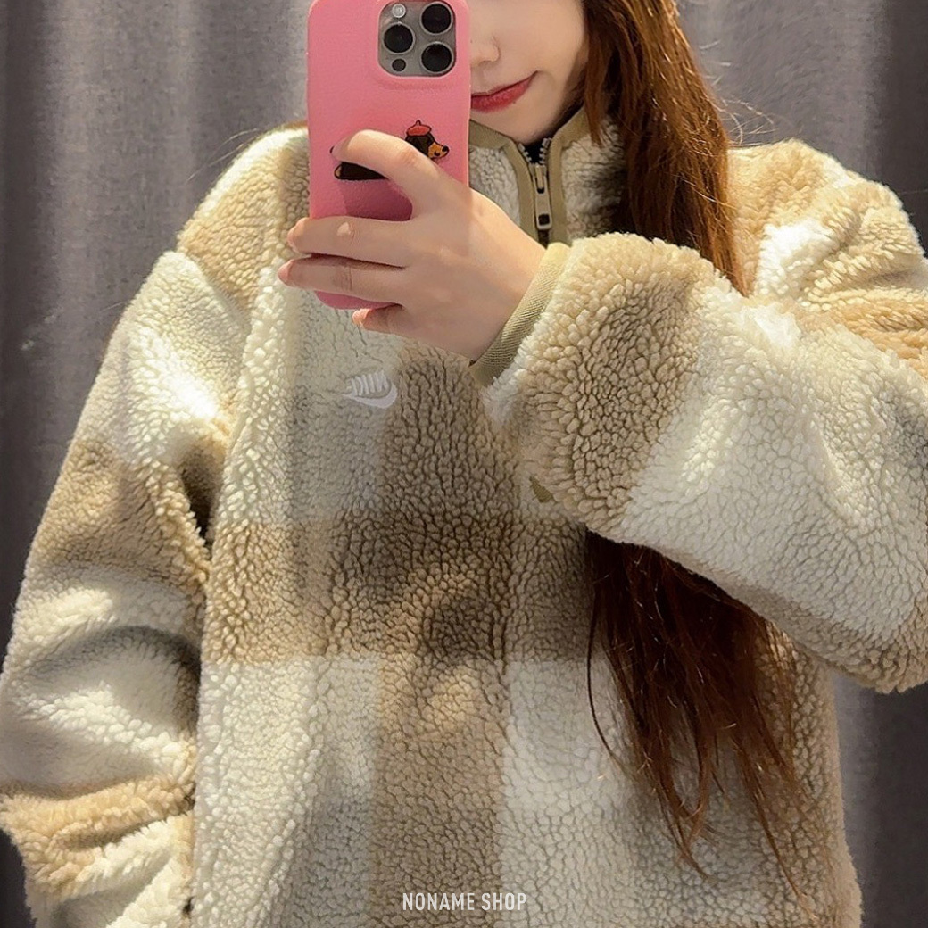 🔥限時特價🔥 NIKE CLUB 羊羔毛 半開襟 立領 長袖 兩色 (男款)