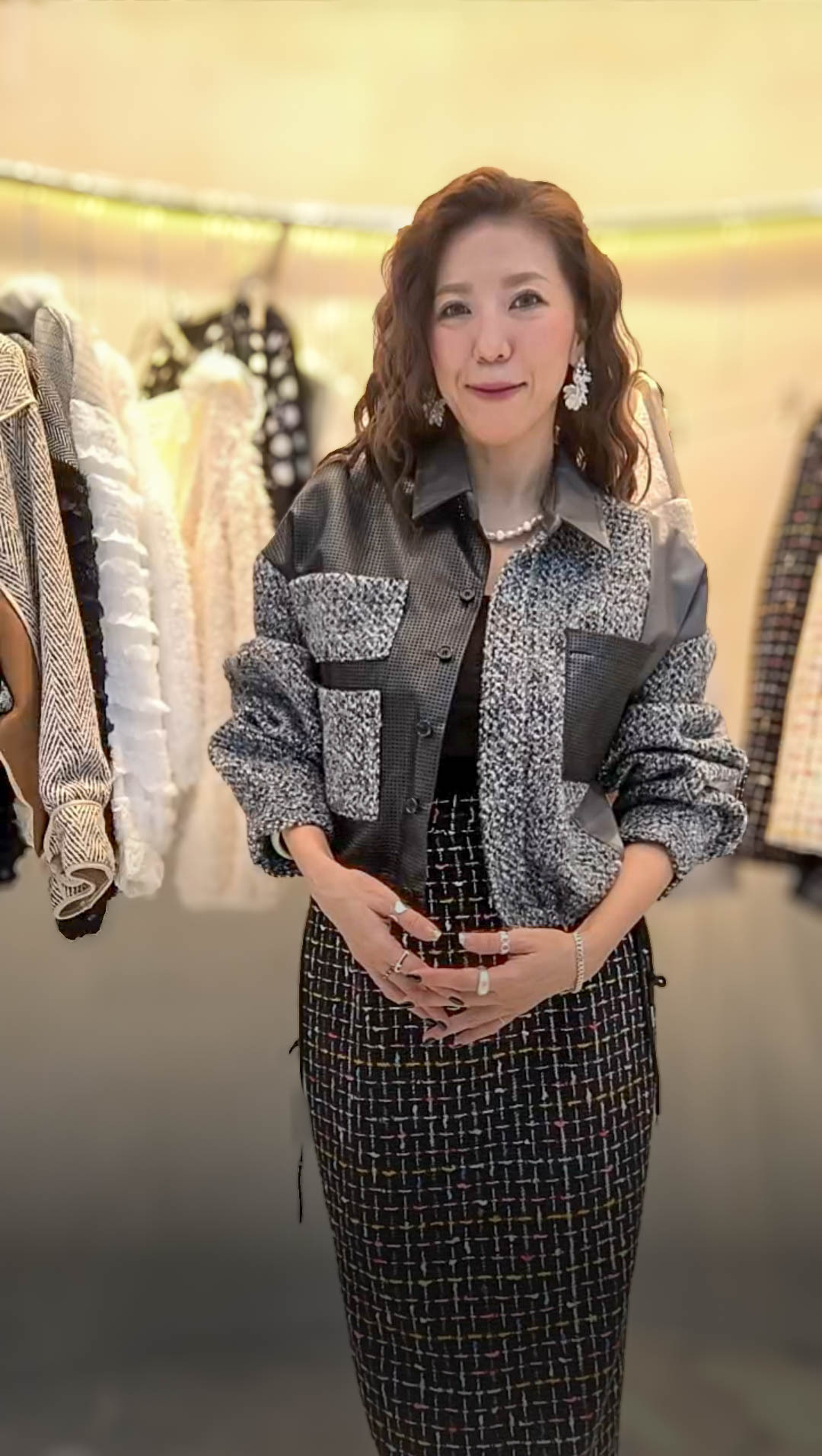 🎈K8159  ▶️ 3個口袋上衣 👉B:120cm L:47cm