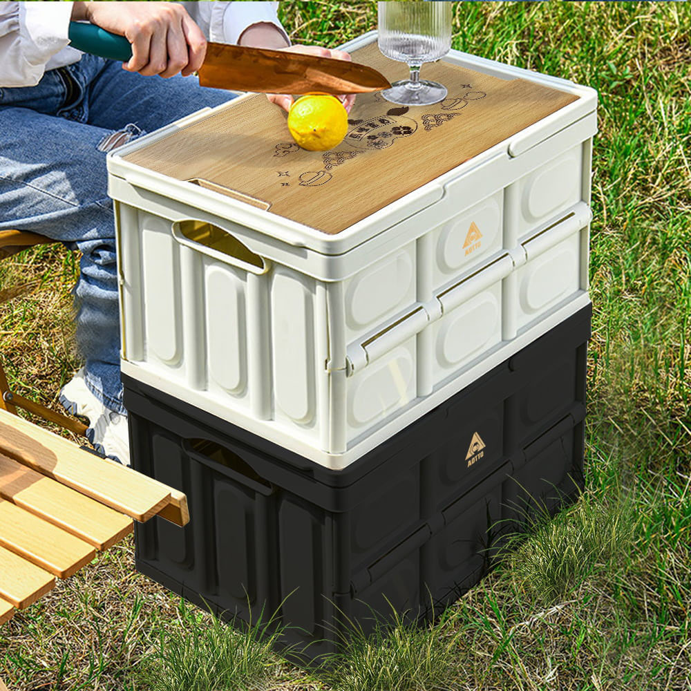 【AOTTO】定製提籃式露營折疊收納箱(AL-2201)