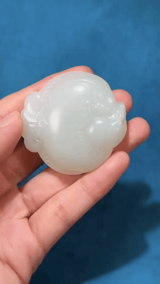 1122237 和田玉籽料富貴魚