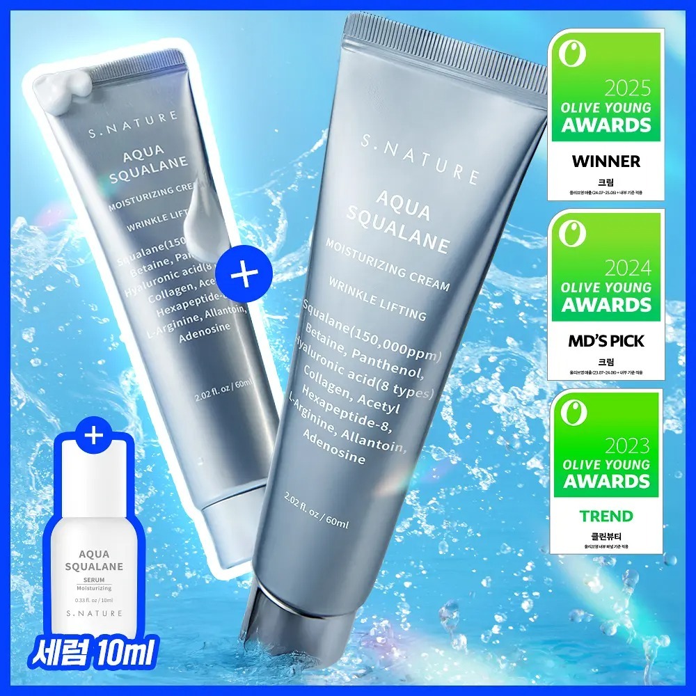 [ SNATURE ] Aqua Squalane Moisturizing Cream 60ml
