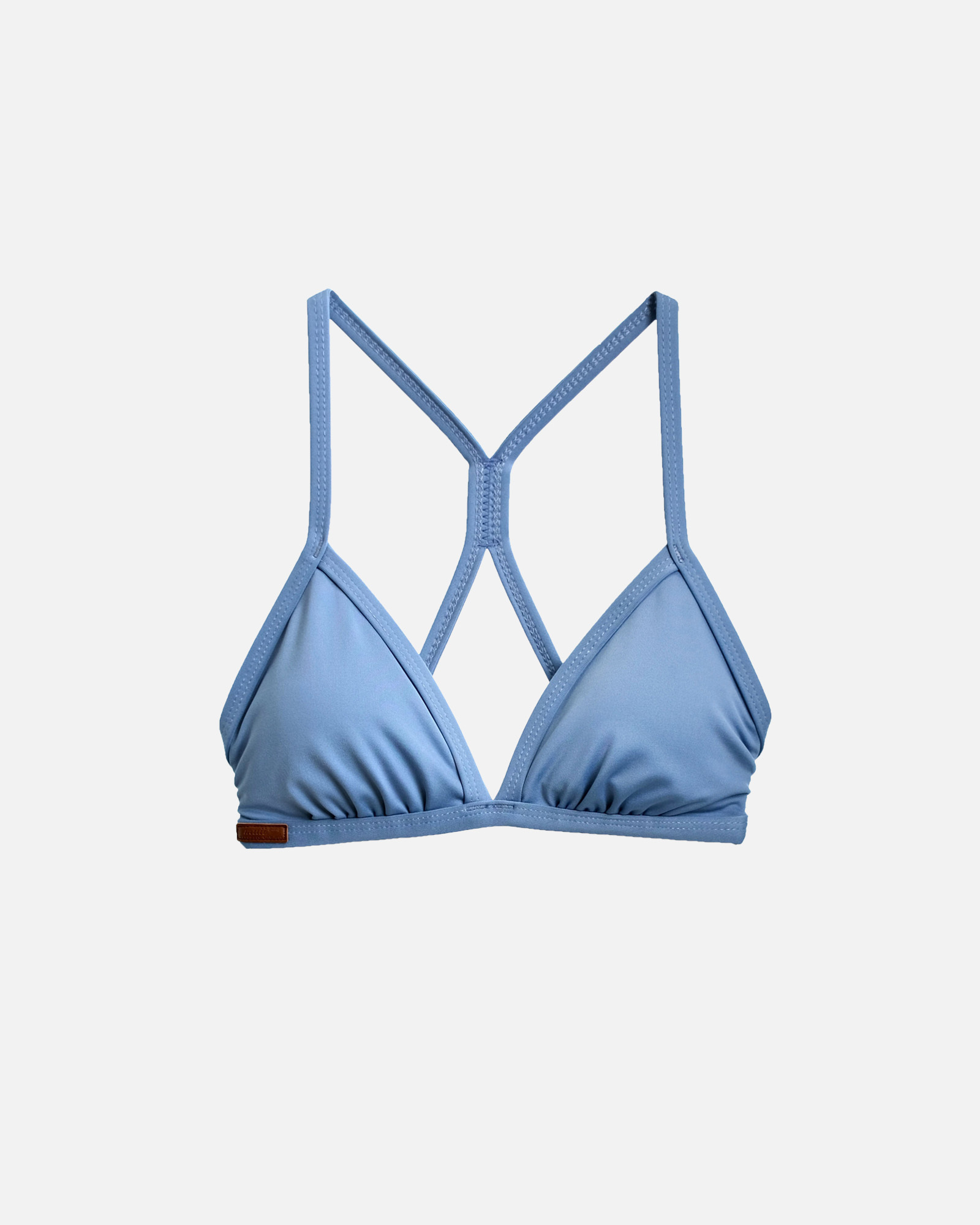 【岩石藍】TRV 三角薄墊綁帶上衣