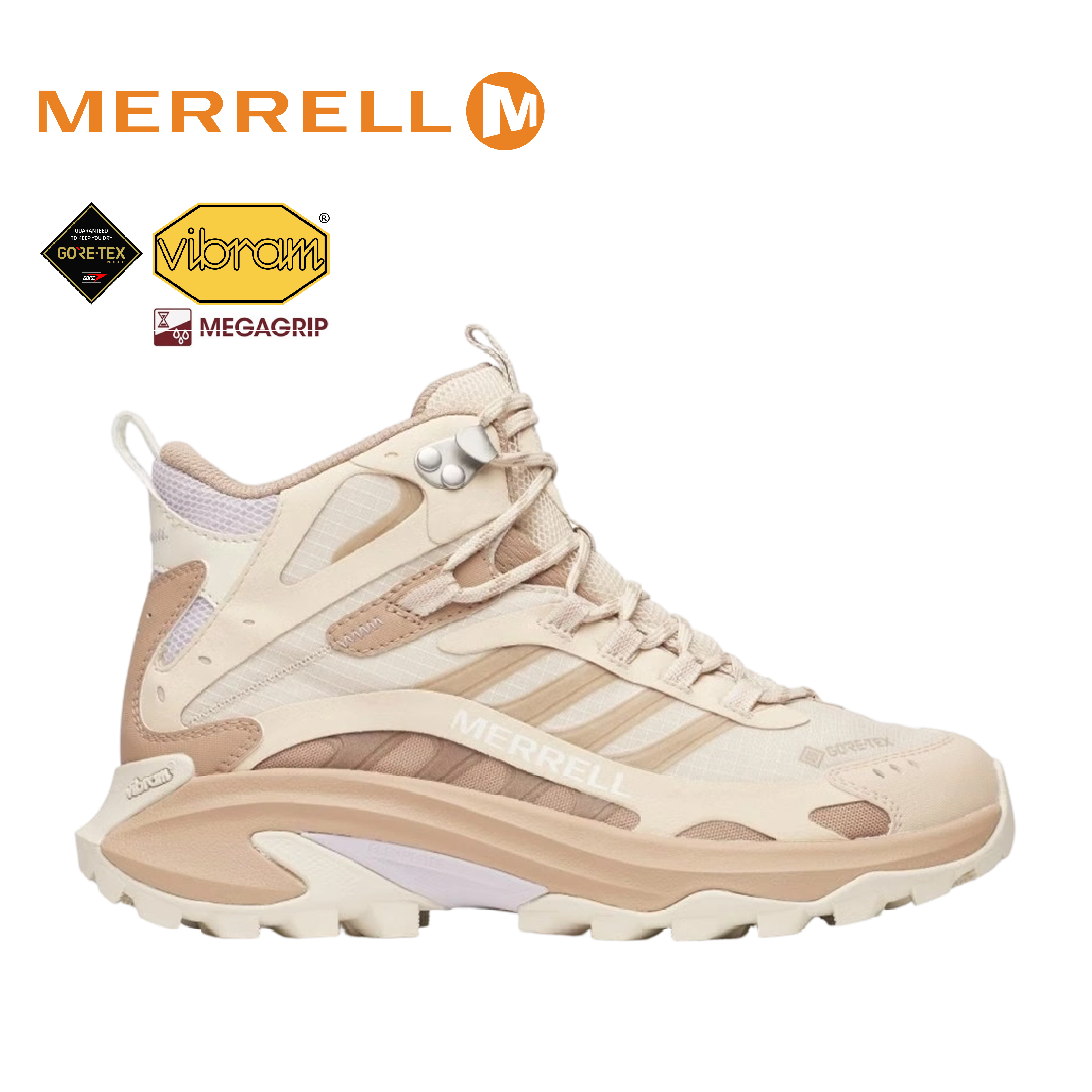 MERRELL 美國 MOAB SPEED 2 MID GTX 女款 (奶油棕色) 33ML038822