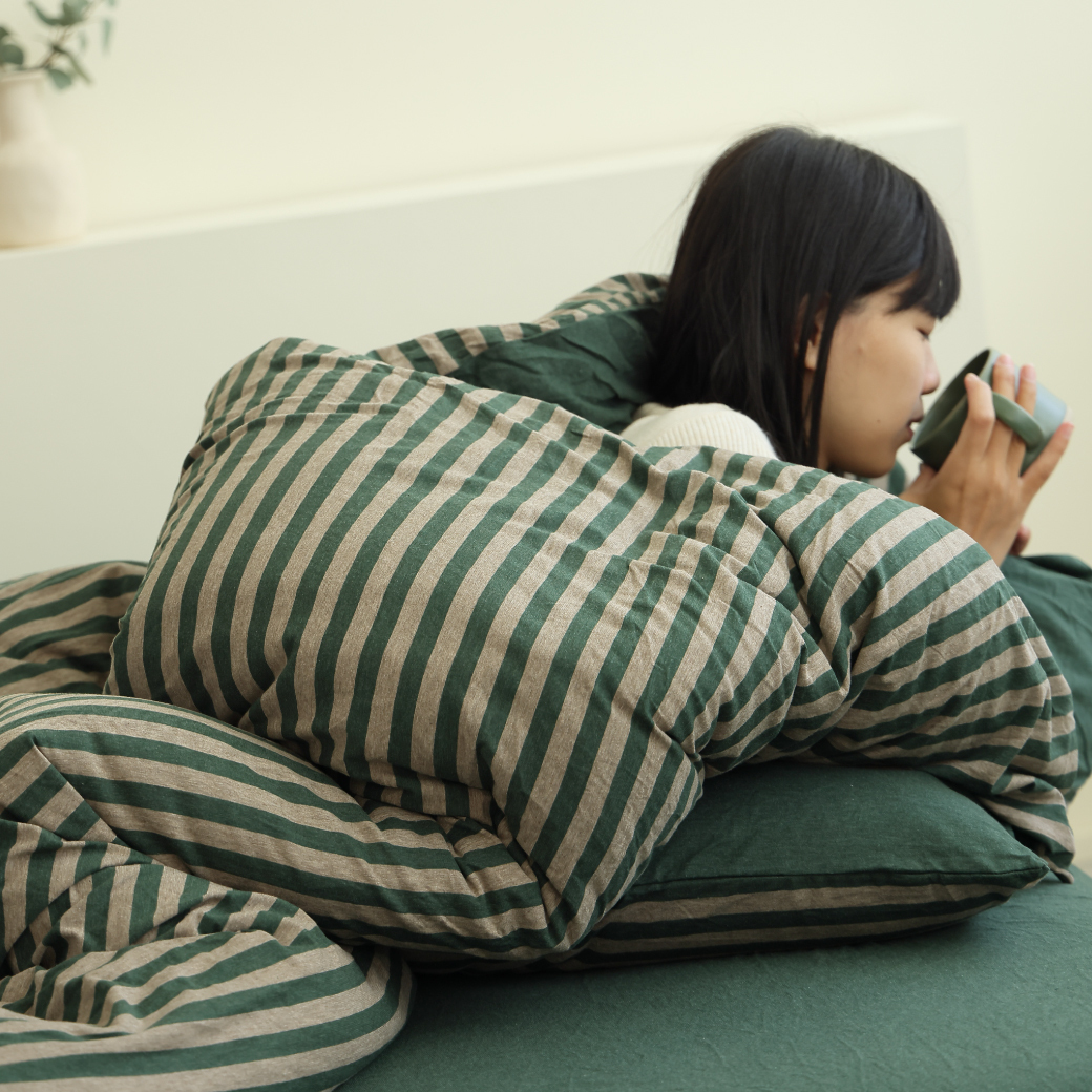 四季水洗被｜針織純棉 織感被