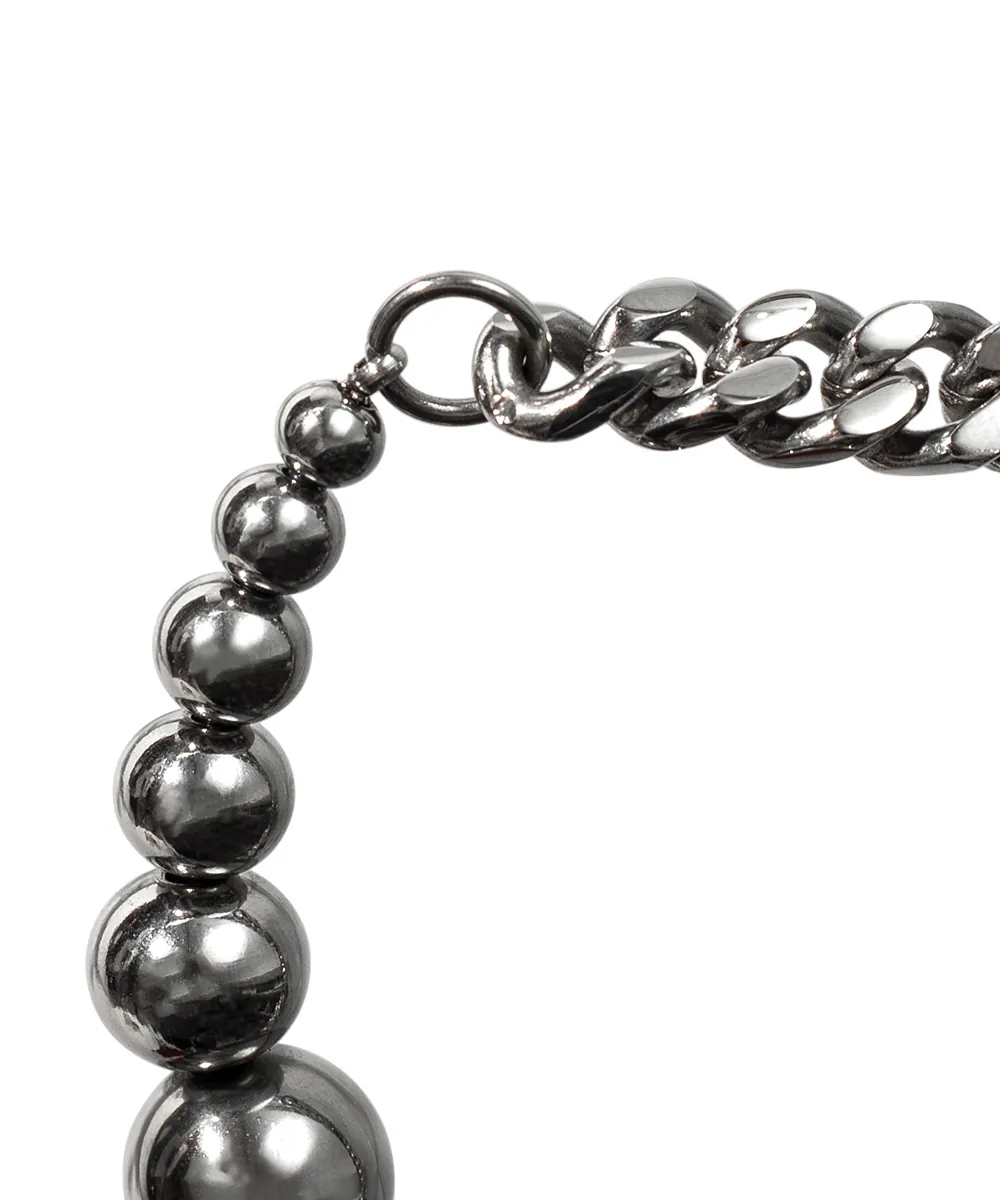 【車庫服飾】RECOVERY 球體漸變手鍊 (亮銀色)