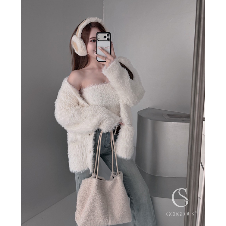 M138 「海馬毛毛平口+外套SET.」