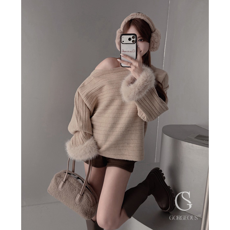 M74 「高磅綿密密毛領袖毛衣」