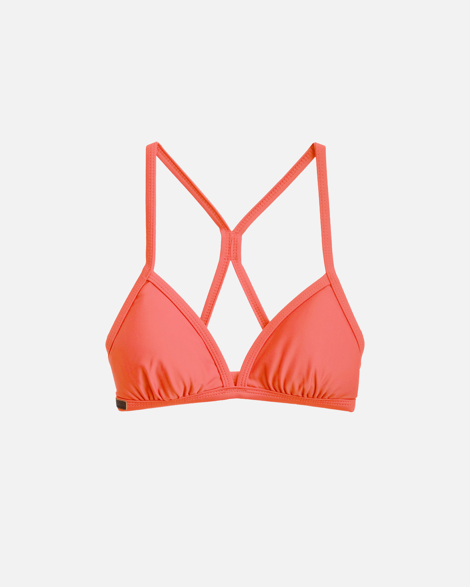 【豔陽橘】TRV 三角薄墊綁帶上衣