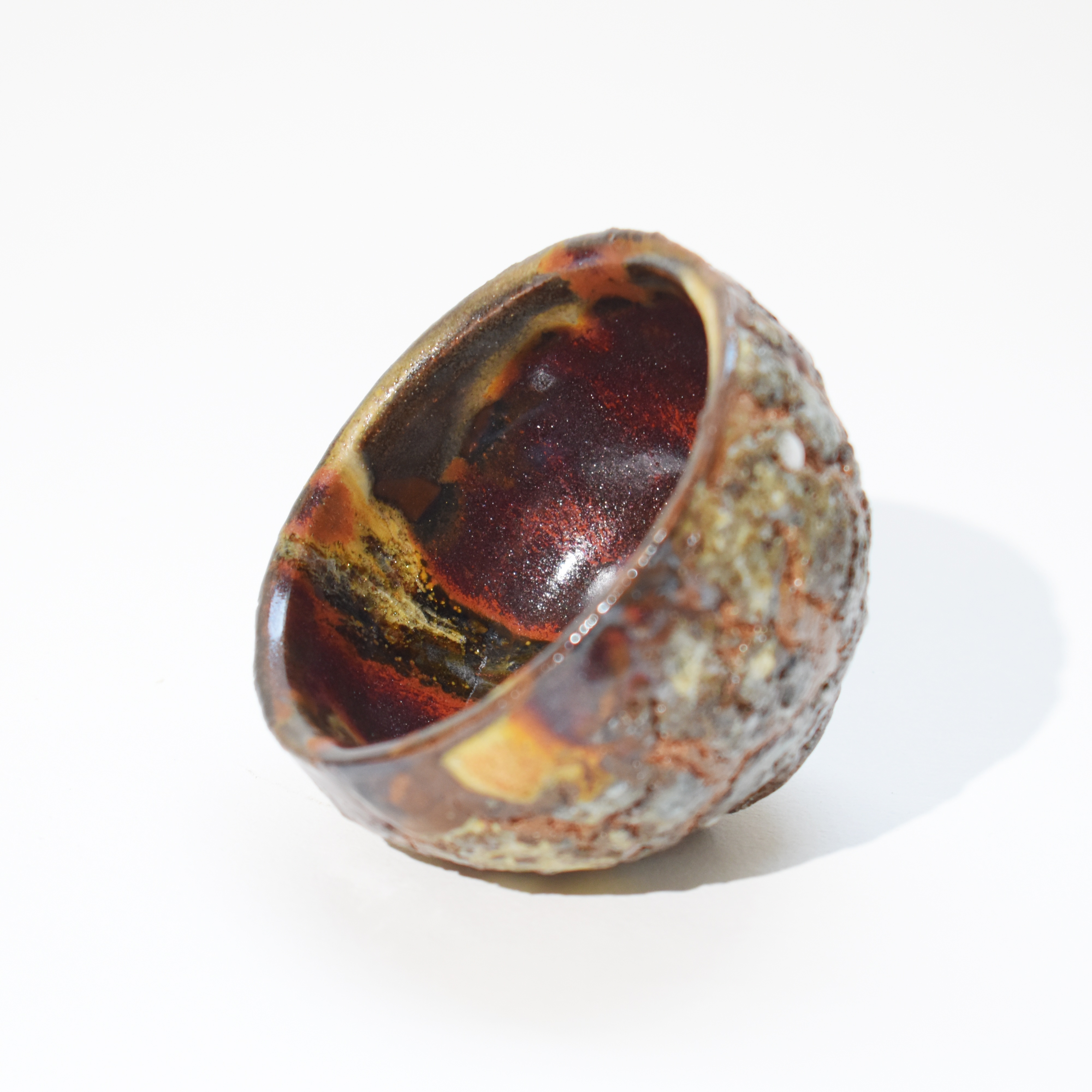 【網店獨家】  陶藝家 吳麗嬌 岩韻茶心 · 岩礦杯 · 火樹銀花