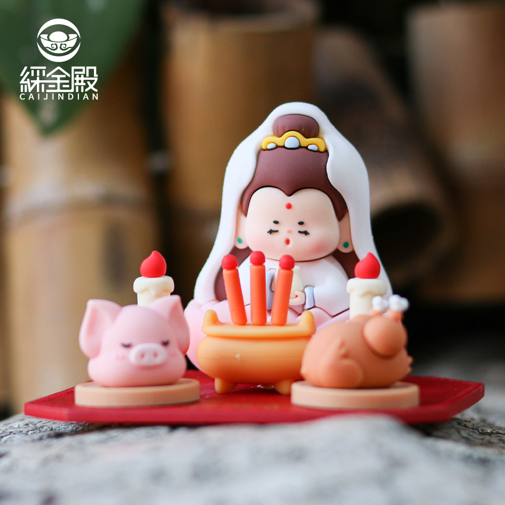 觀音菩薩-神仙賜福好運公仔｜模型｜擺件｜轉運吉祥｜健康平安｜消災解厄【綵金殿】